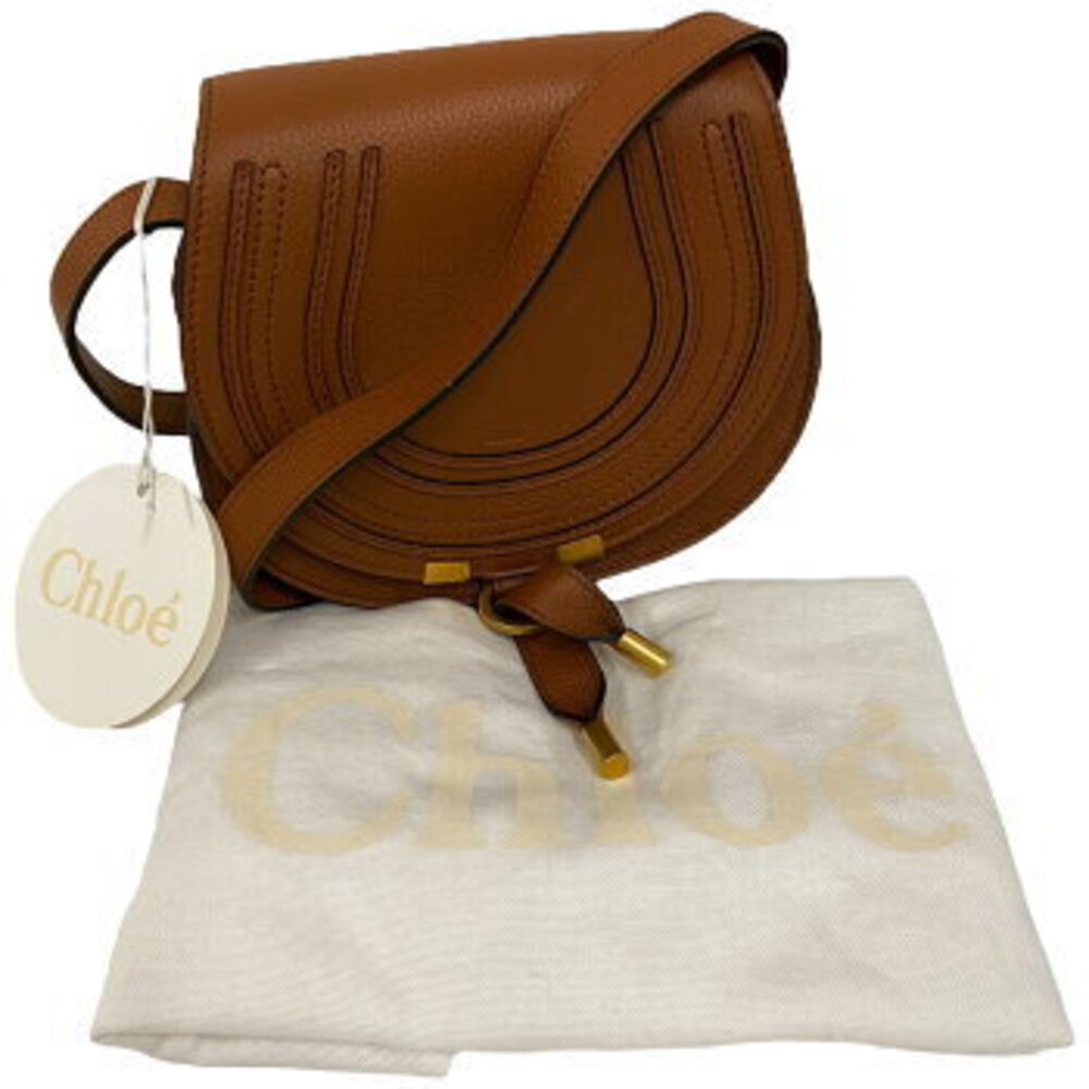 Chloe Marcie Saddle Bag Brown POTTERY - Picture 9 of 9
